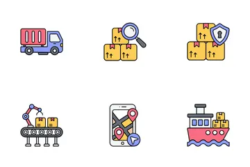 Logistics Delivery Icon Pack