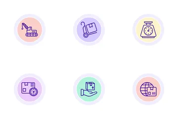 Logistics Delivery Icon Pack