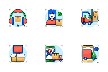 Logistics Delivery Icon Pack