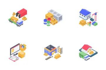Logistics Delivery Icon Pack
