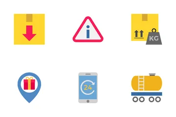 Logistics Delivery Icon Pack