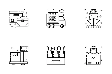 Logistics Delivery Icon Pack