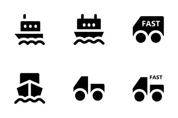 Logistics Delivery Icon Pack