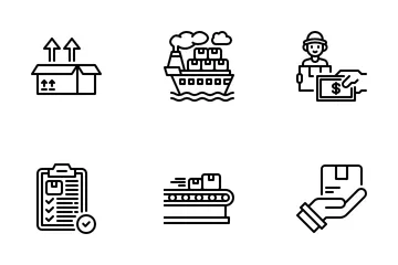 Logistics Delivery Icon Pack