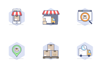Logistics & E-Commerce Icon Pack