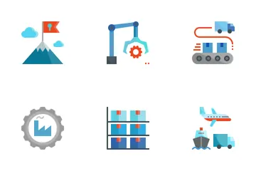 Logistics Flat Icon Pack