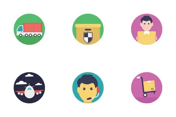 Logistics Flat Icons  Icon Pack