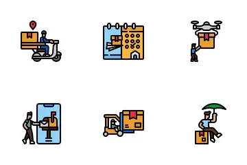 Logistics System Icon Pack