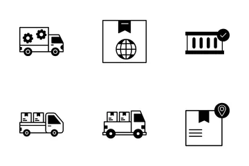 Logistik Lieferung Symbolpack