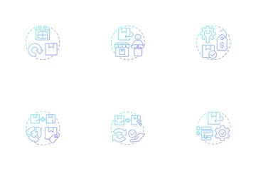 Logistique inversée Pack d'Icônes