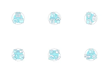 Logistique inversée Pack d'Icônes