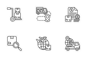 Livraison logistique Pack d'Icônes