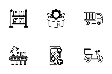 Livraison logistique Pack d'Icônes