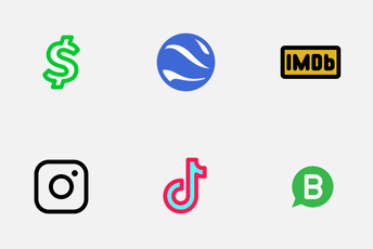 Logo & Brand - Filled Line Icon Pack