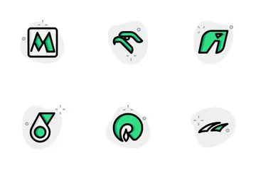 Marca do logotipo da indústria Pacote de Ícones