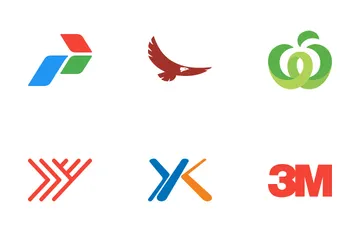 Marca do logotipo da indústria Pacote de Ícones