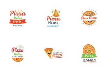 Logotipos de pizza Pacote de Ícones