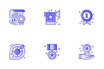 Logro empresarial Paquete de Iconos
