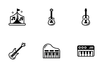 Loja de música Pacote de Ícones