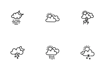 Lokales Naturwetter Symbolpack