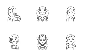 Look And Style Woman Icon Pack