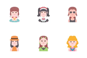 Look And Style Woman Icon Pack