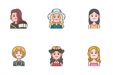 Look And Style Woman Icon Pack