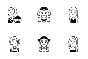 Look And Style Woman Icon Pack