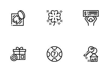Lottery Gambling Game Icon Pack