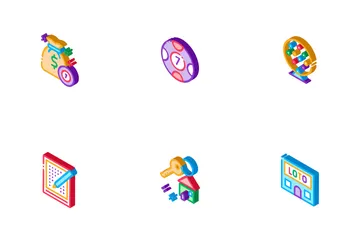 Lottery Gambling Game Icon Pack