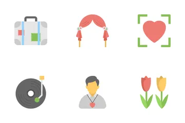 Love And Romance Flat Icons 2 Icon Pack