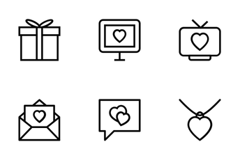Love And Romance Vector Icons Icon Pack