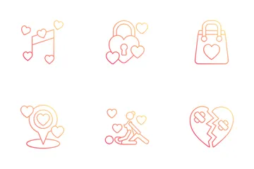 Love And Valentine Day Icon Pack