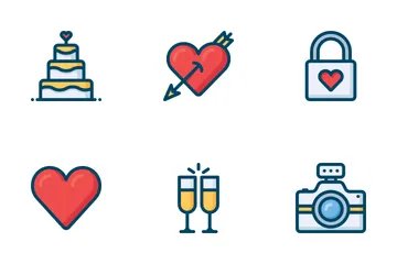 Love And Wedding Icons Icon Pack