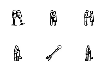 Love Heart Shape Valentine Day Icon Pack