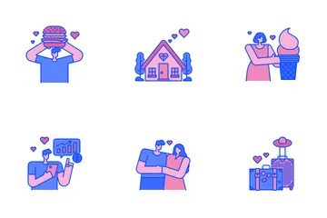 Love Is All Around Icon Pack