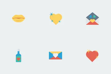 Love & Romance Flat Icons Icon Pack