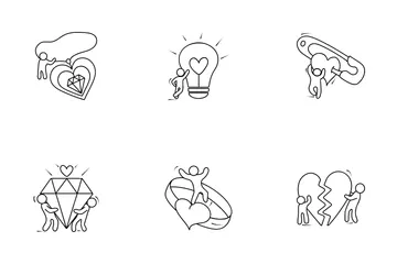 Love, Valentine And Engagement Icon Pack