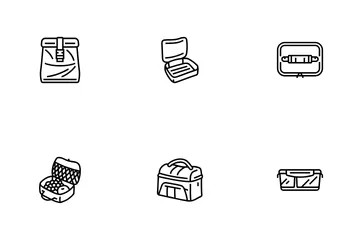 Lunch Box Food School Meal Icon Pack