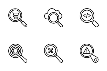 Lupa Paquete de Iconos