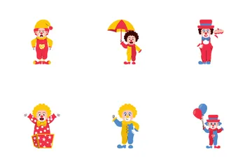 Lustiger Clown Symbolpack