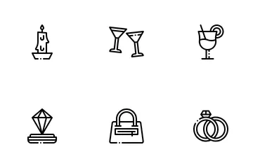 Luxo e estilo de vida Pacote de Ícones