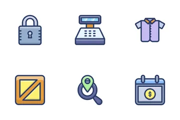 M Commerce And Shopping Icon Pack