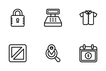 M Commerce And Shopping Icon Pack