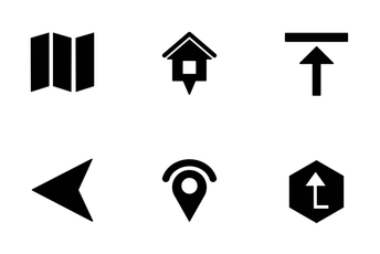 Ma & Navigation Glaph Icon Pack