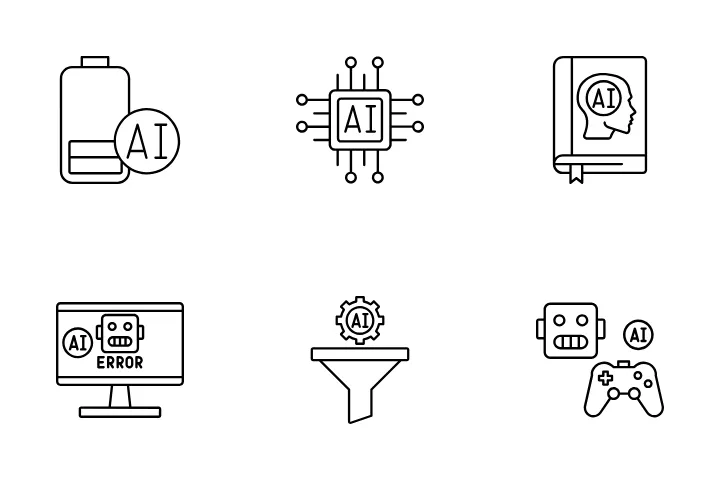 Machine Learning Icon Pack - 20 Gradient Network & Communication Icons ...