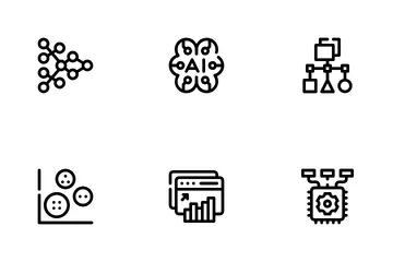 기계 학습 아이콘 팩