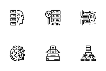 Machine Learning Ai Icon Pack