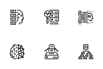 Machine Learning Ai Icon Pack