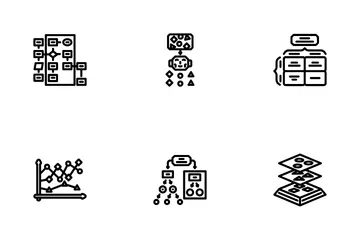Machine Learning Algorithm Model Icon Pack
